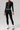 2 Pcs Set Contrasting Color Slim Jacket + Yoga Sports Legging