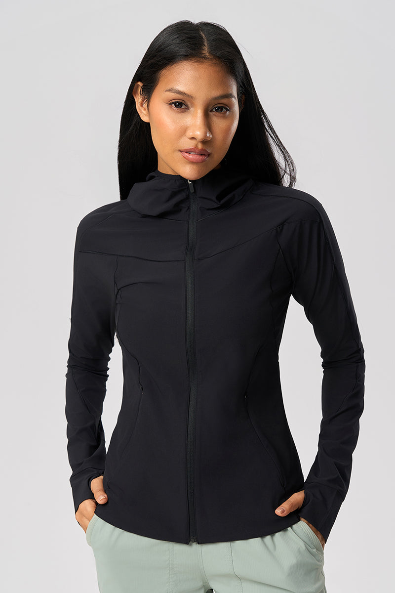 Women Upf50+ Ice-Touch Uv-Blocking Lightweight Outdoor Sunscreen Jacket