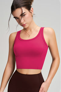 Women Fixed-Cup Medium-Support Quick-Dry Workout Sports Bra