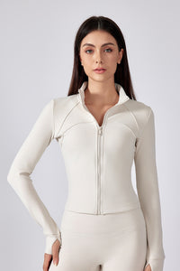 Women Yoga Sport Zipper Jacket