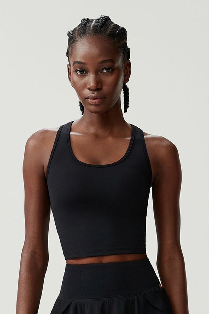 Women Breathable Tennis Vest Removable Padding Sports Top