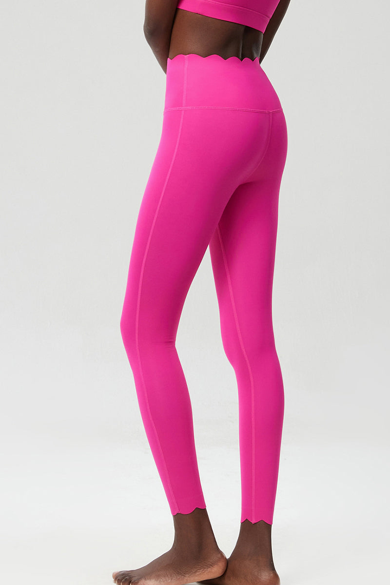 Women Plus-Size Wave High-Waisted Quick-Dry Sculpting Yoga Leggings