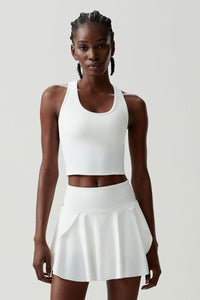 Women Stretch Tennis Set Removable Padding Sports Outfit