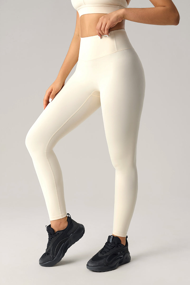 Women High-Waisted Sculpting Naked-Feel Running Yoga Compression Leggings