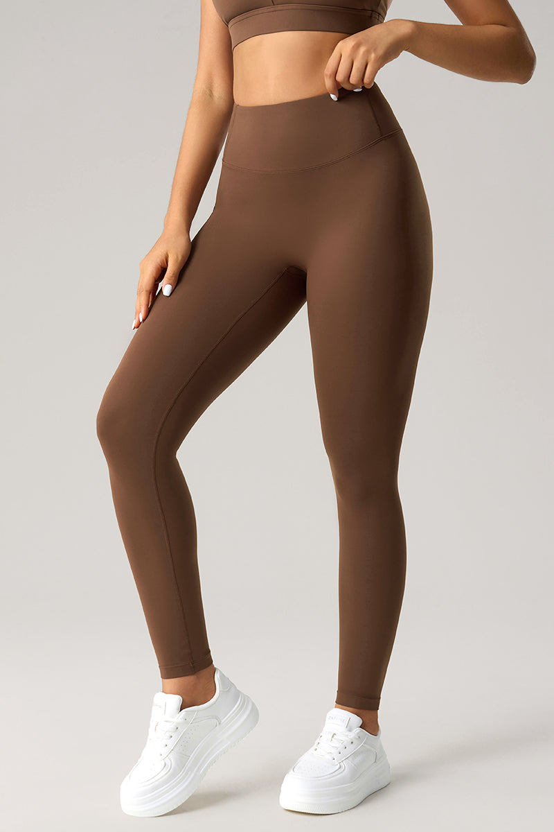 Women High-Waisted Sculpting Naked-Feel Running Yoga Compression Leggings