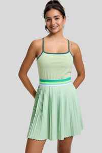 Tennis badminton quick-drying pleated dress with bra suspenders