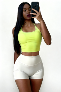 Women's quick-drying with chest pads sports suspenders