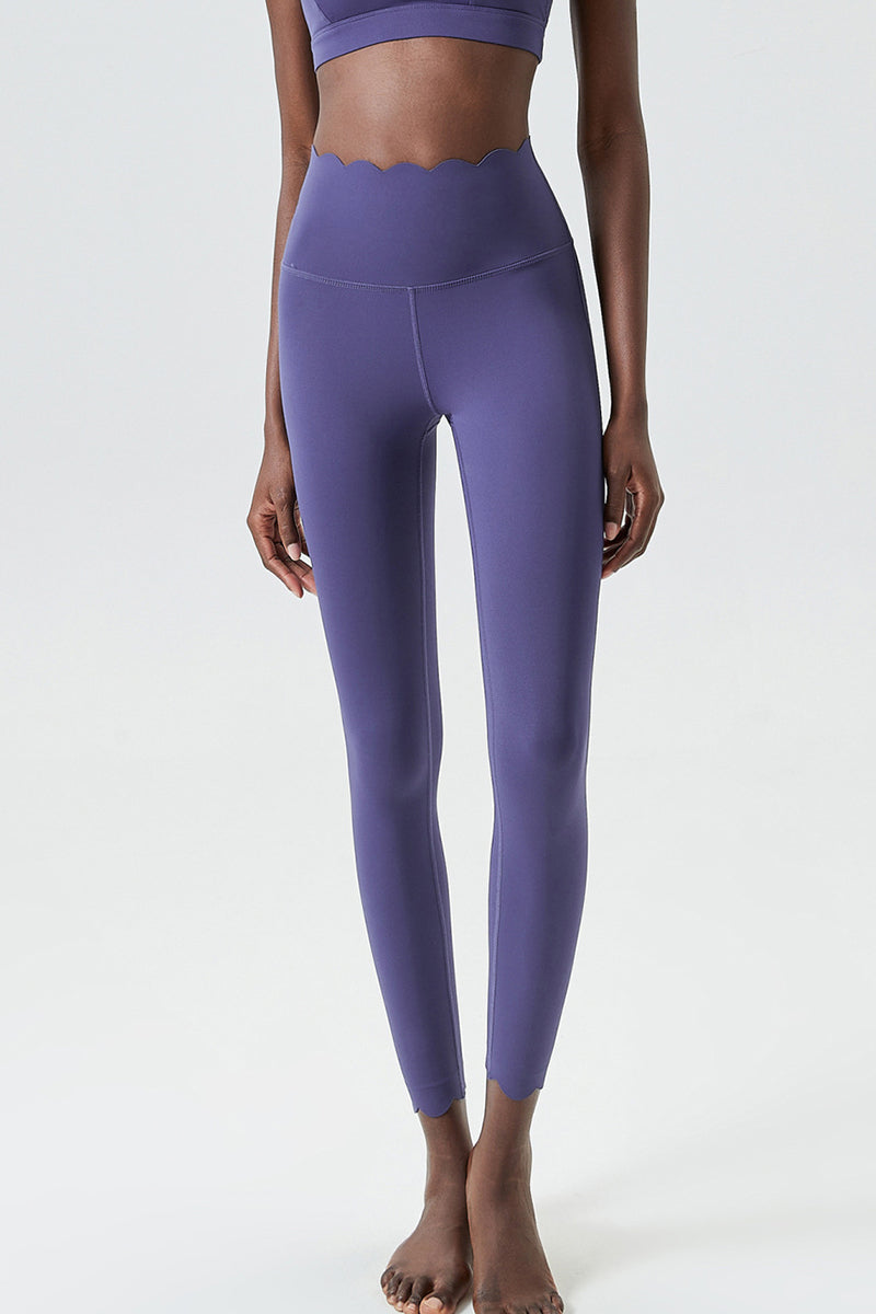 Women Plus-Size Wave High-Waisted Quick-Dry Sculpting Yoga Leggings