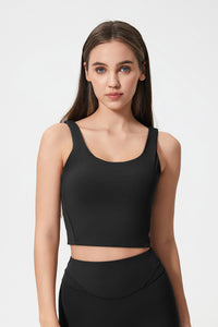 Women Naked-Feel Shockproof Back-Boosting Semi-Fixed Yoga Sports Bra