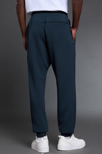 Men Air Layer Loose Straight Leg Sweatpants with Drawstring Cuffs