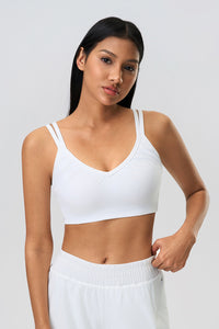 Women Naked-Feel Breathable Anti-Shock Crisscross Back Yoga Sports Bra