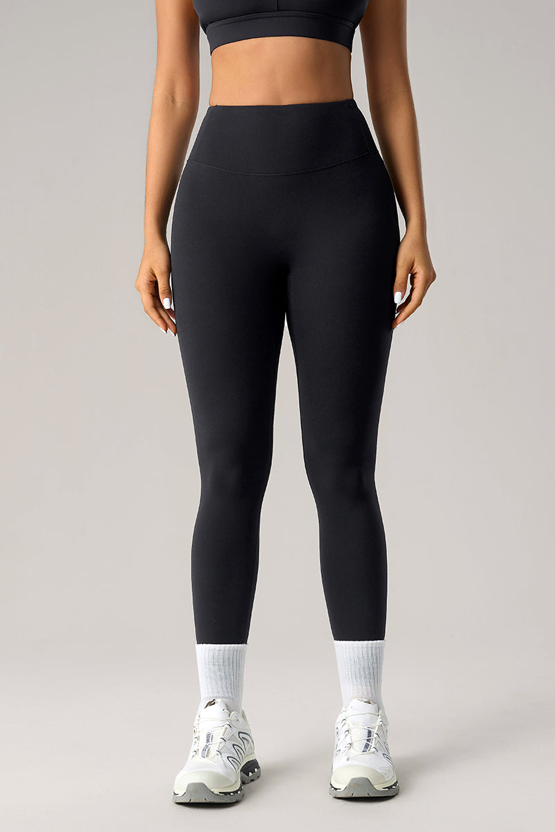 Women High-Waisted Sculpting Naked-Feel Running Yoga Compression Leggings