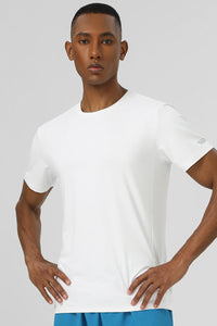 Men High Elasticity Quick-Dry 2025 Spring Summer Outdoor Casual Sports Custom Round Neck T-Shirt