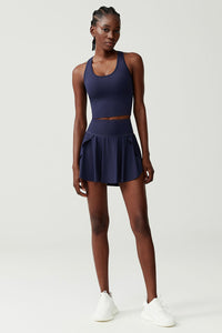 Women Stretch Tennis Set Removable Padding Sports Outfit