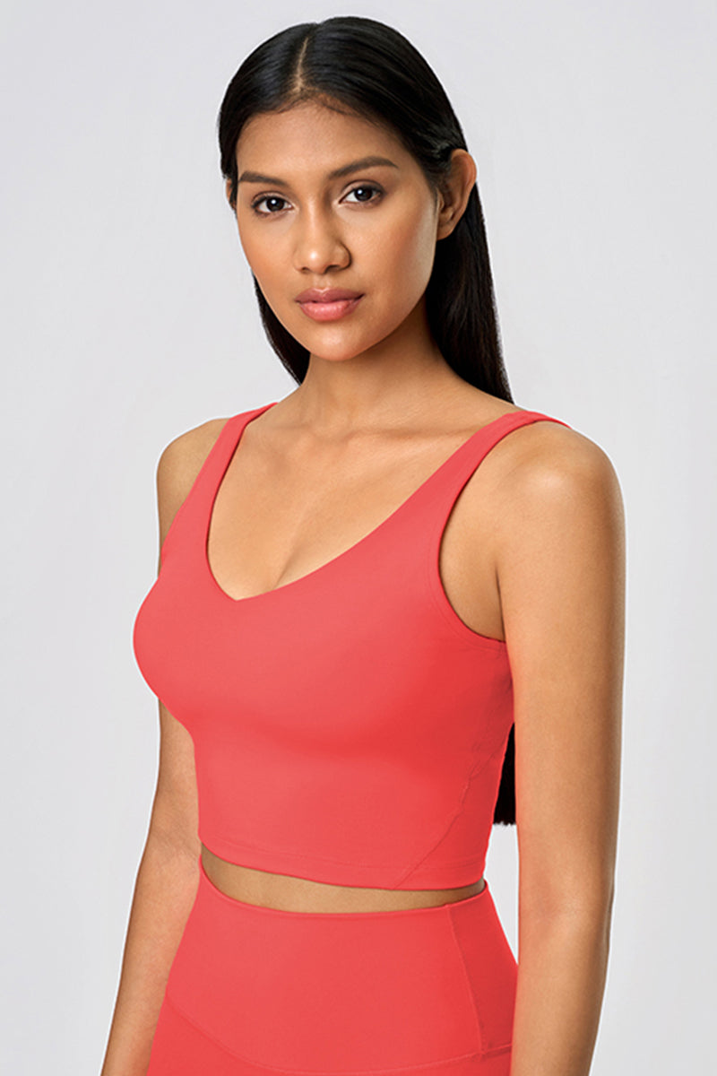 Women Crisscross Back High-Support Removable-Padded Yoga Sports Bra