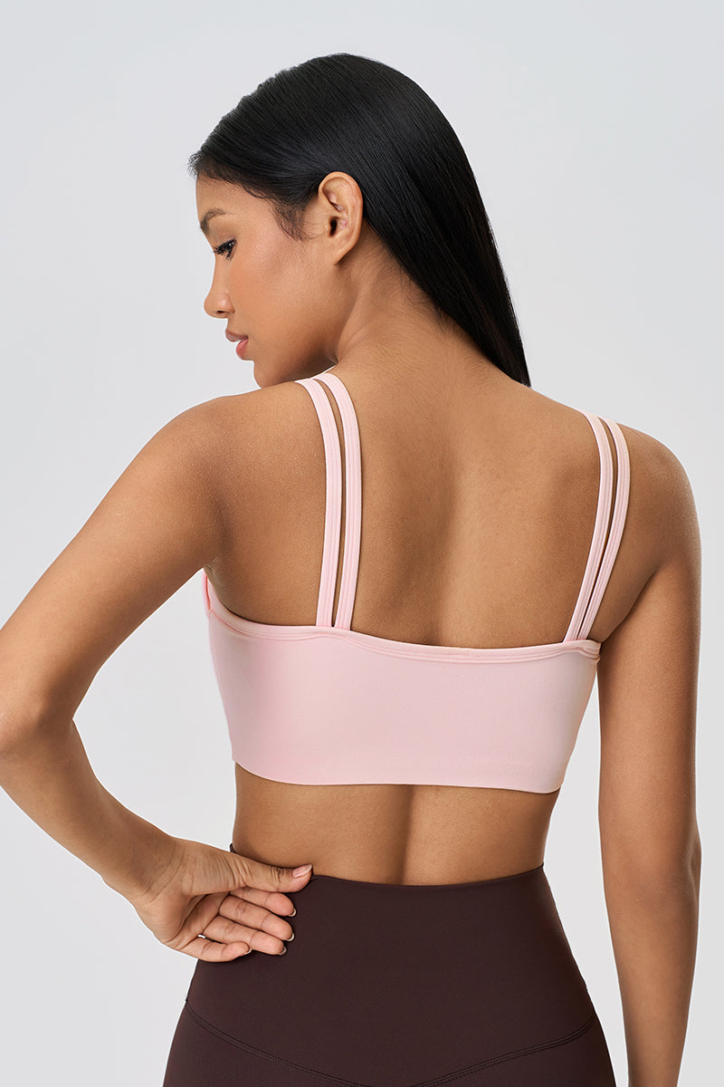 Women Naked-Feel Breathable Anti-Shock Crisscross Back Yoga Sports Bra