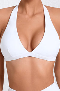 Women Hanging Neck Backless Nude Tight Quick Dry Outdoor Running Fitness Yoga Sports Bra Underwear