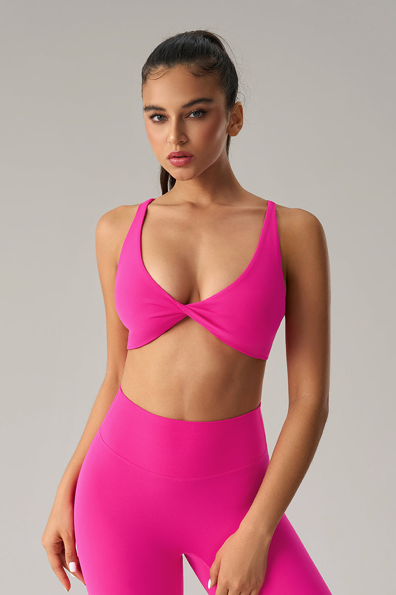 Women Crisscross Back Naked-Sensation Full-Coverage Sports Bra