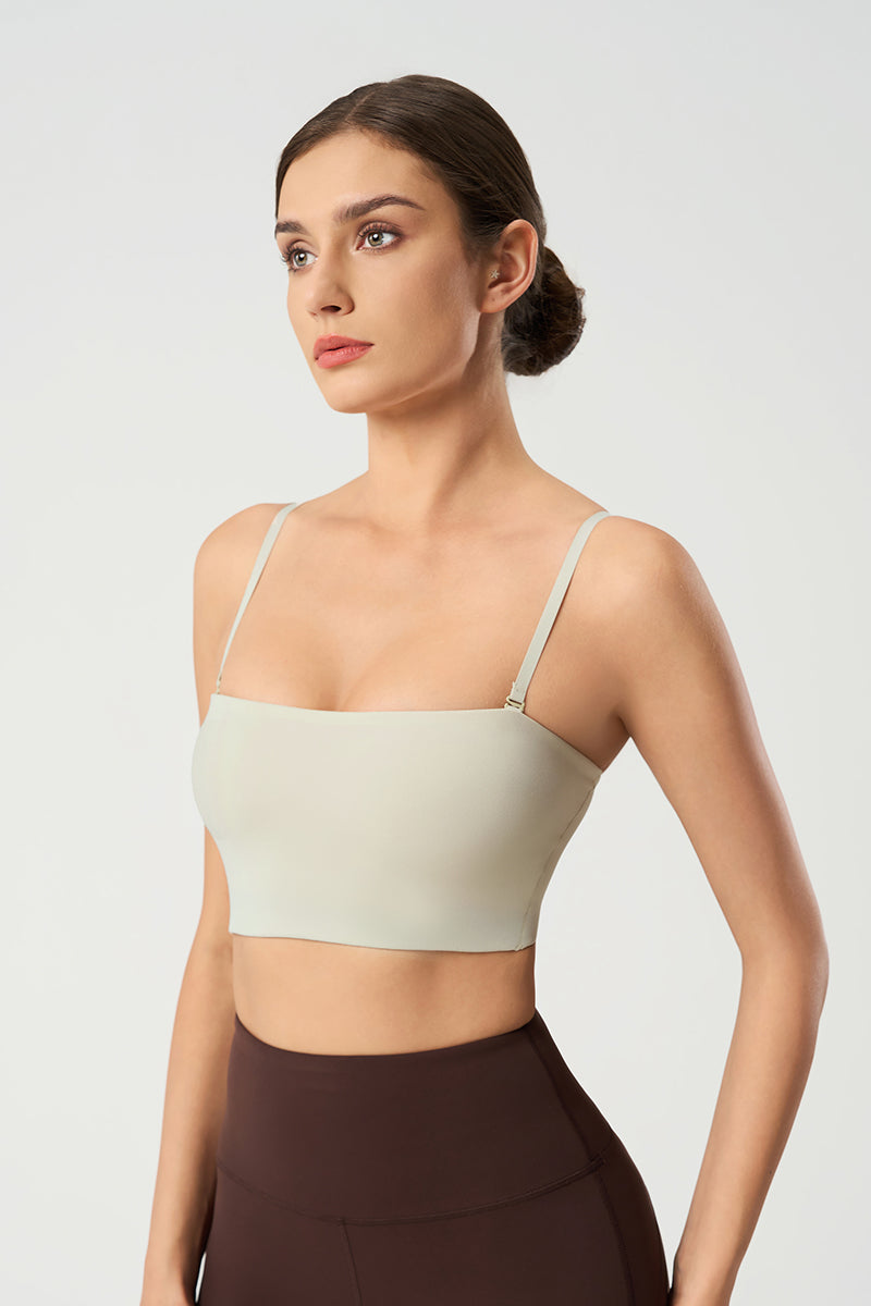 Women Adjustable Straps Naked-Feel Skin-Friendly Yoga & Fitness Sports Bra
