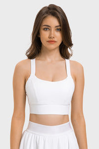 Women's High Stretch Gathering Clasp Sports Bra