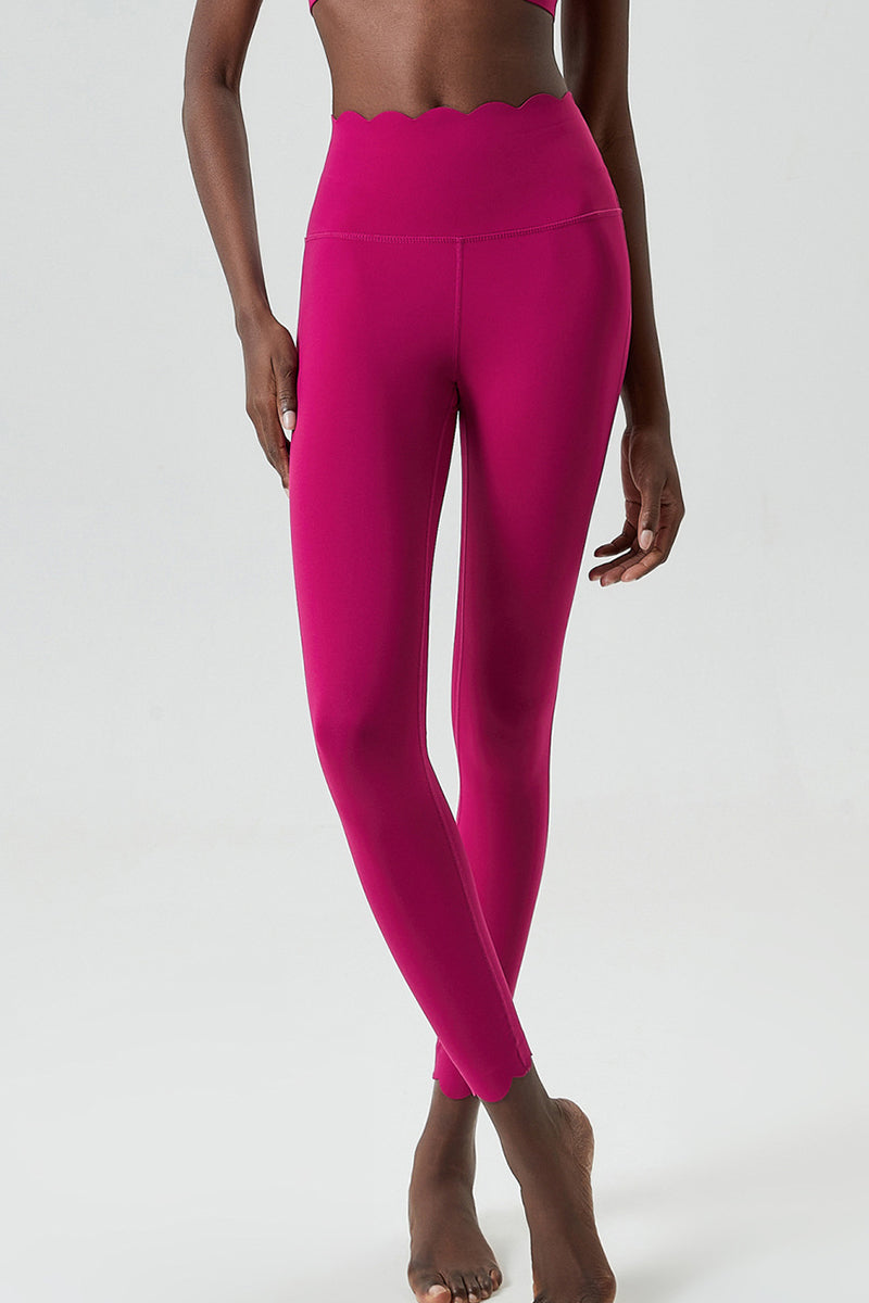 Women Plus-Size Wave High-Waisted Quick-Dry Sculpting Yoga Leggings