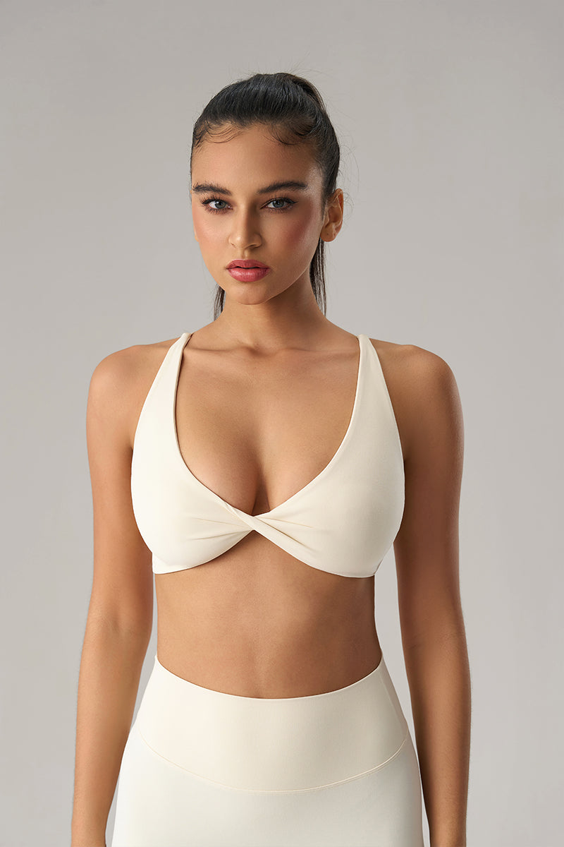 Women Crisscross Back Naked-Sensation Full-Coverage Sports Bra