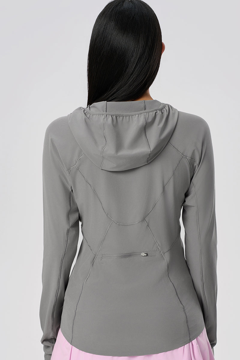 Women Upf50+ Ice-Touch Uv-Blocking Lightweight Outdoor Sunscreen Jacket