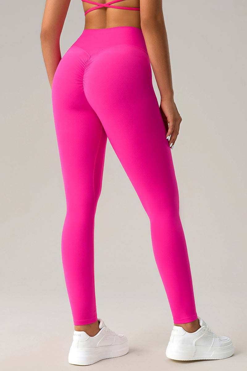 Women High-Waisted Seamless Peach-Butt Sculpting Running Yoga Leggings