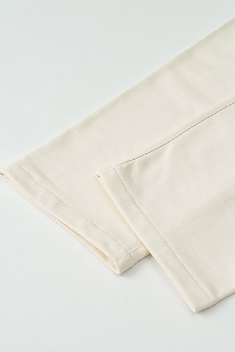 Solid Color Straight Leg Pants