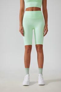 Women Free Size No Embarrassment Line Tummy Tucking Hip Lifting Fitness Sports Yoga 5/10 Shorts
