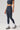 Women Gold Foil Fabric Sports Leggings