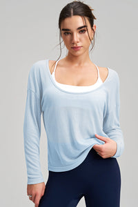 Women Loose-Fit Breathable Yoga Long Sleeves