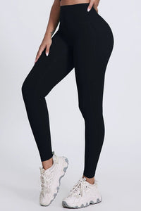 Classic high-waisted skinny athletic leggings