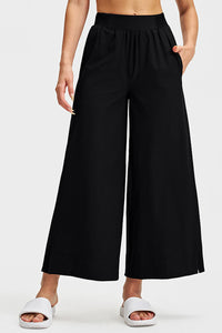 Women Straight-Leg Breathable Quick-Dry Wide-Leg Yoga Pants