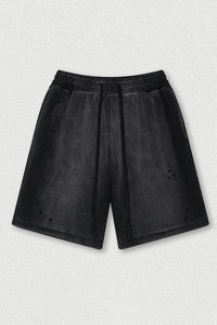 Distressed Athletic Shorts - Unisex Loose Fit Ripped Casual Shorts