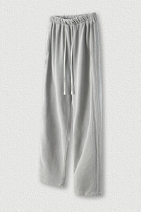 Washed Straight Leg Sweatpants - 450GSM Heavyweight Casual Pants