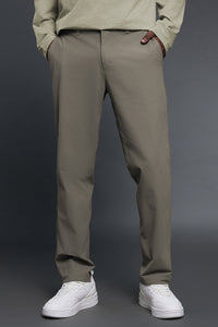 Men Comfortable Loose Straight Leg Business Casual Dress Pants