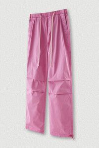 Men's Washed Cotton Pants - Relaxed Fit Casual Trousers