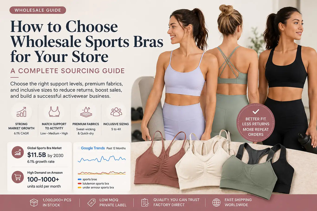 How to Choose Wholesale Sports Bras for Your Store A Complete Sourcing Guide cover