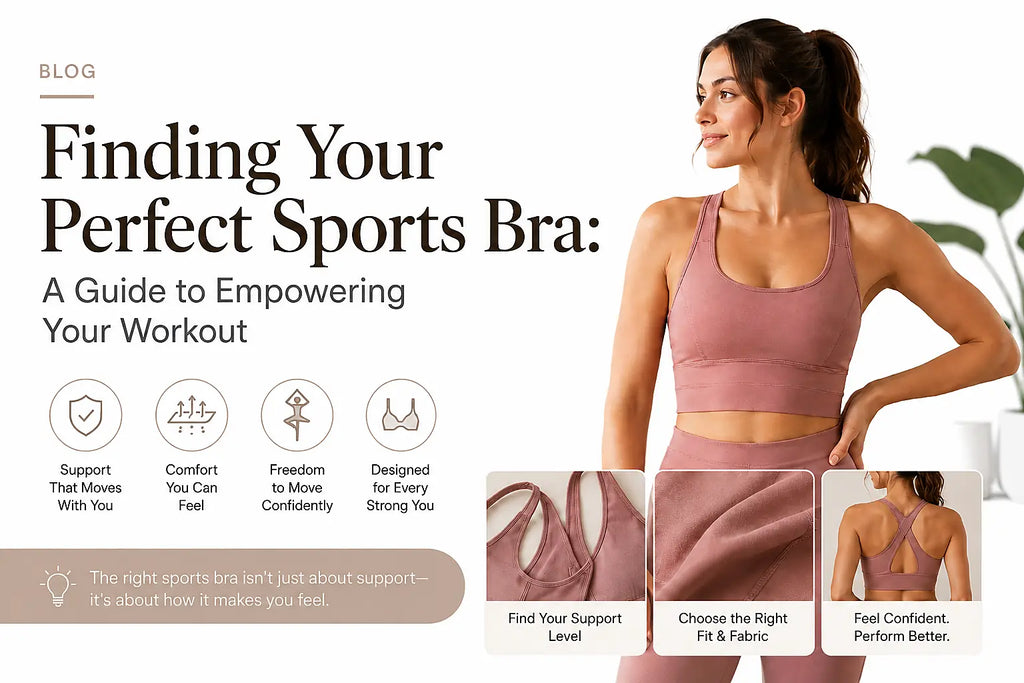 Blog Finding Your Perfect Sports Bra: A Guide to Empowering Your Workout Cover