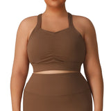 Large size shockproof high intensity training with chest pad yoga wear sports vest