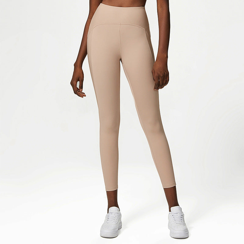 Naked feel Anti-wrinkle bubble butt leggings