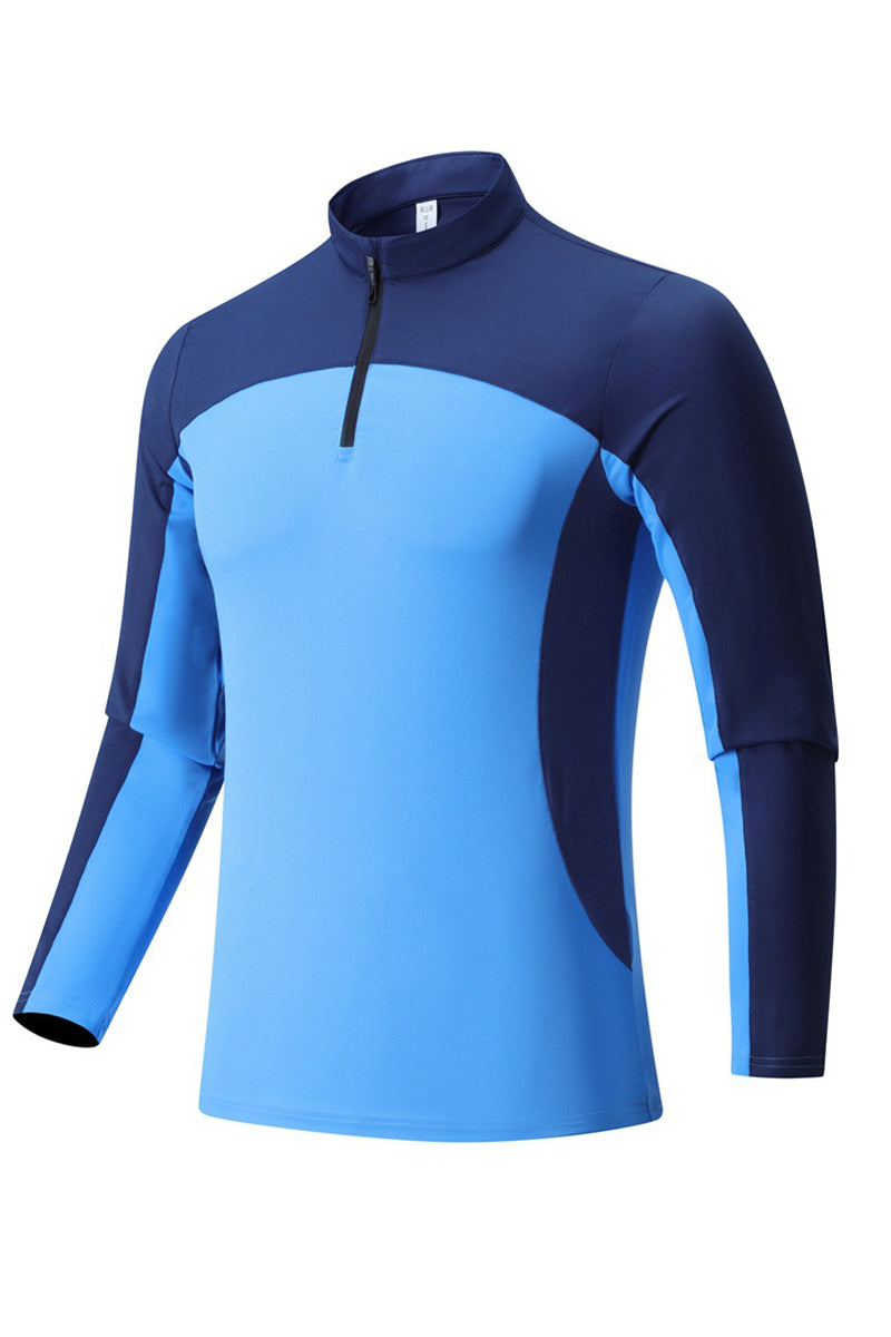 Men Quick-Dry Dragon-Scale Training Long Sleeve Top
