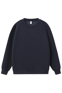 Men Heavyweight Cotton-Blend Crewneck Sweatshirt