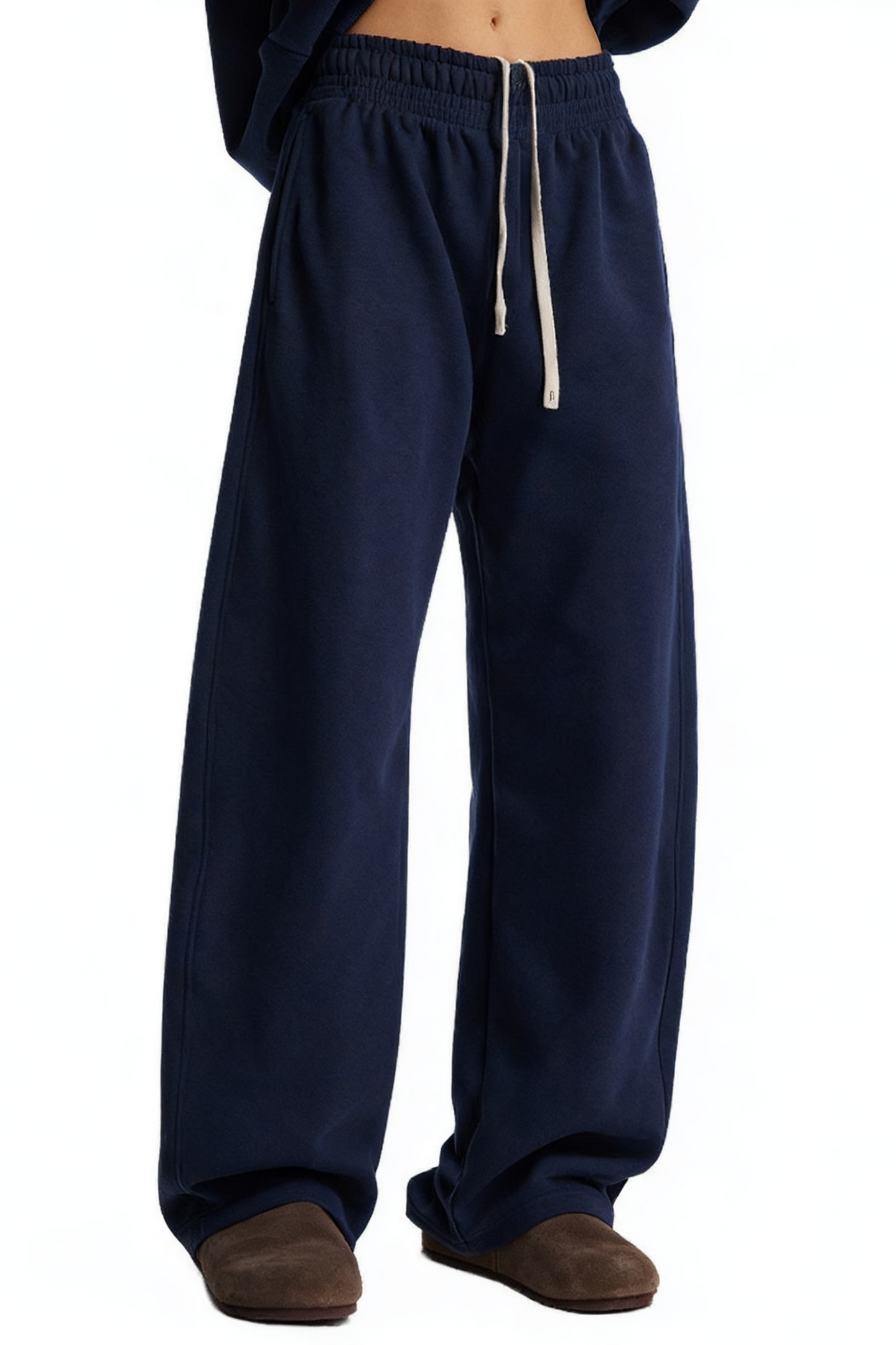 Men/Women Unisex Thermal Fleece Drawstring Casual Jogger Pants