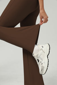 Women Butt-Lifting High-Waisted Elastic Quick-Dry Yoga Flared Pants With T-Sculpt