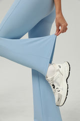 Women Butt-Lifting High-Waisted Elastic Quick-Dry Yoga Flared Pants With T-Sculpt