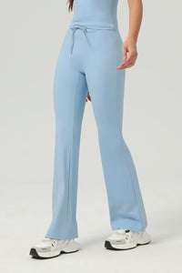 Women Butt-Lifting High-Waisted Elastic Quick-Dry Yoga Flared Pants With T-Sculpt
