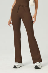Women Butt-Lifting High-Waisted Elastic Quick-Dry Yoga Flared Pants With T-Sculpt