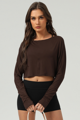 long sleeves  Cropped crop top